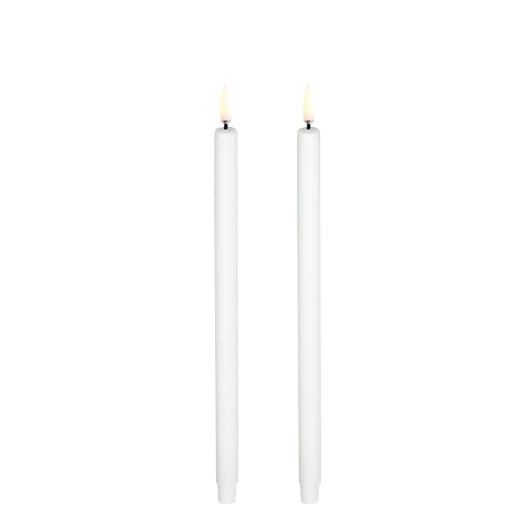LED kertelys 2 stk. Nordic White - H25 cm.